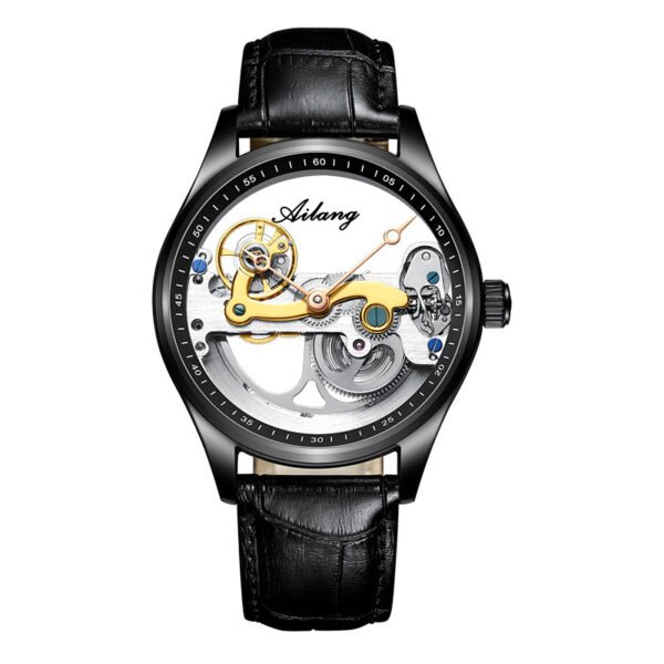 Automatic Mechanical Watch Creative Hollow Male Watch Generation Silicone Band Watch - Image 4