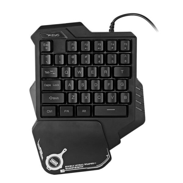 One-Handed Mechanical Gaming Keyboard RGB Backlit Portable Mini Gaming Keypad Game Controller - Image 5