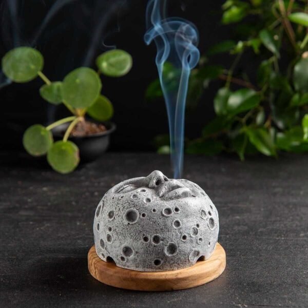 Small Commodity Backflow Incense Burner Wooden Base Spoof Gift Resin Crafts - Image 3