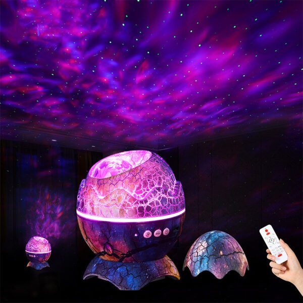 LED Dinosaur Egg Star Galaxy Projection Lamp Bluetooth Music - Image 4