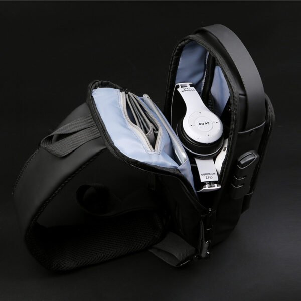 Motorcycle Chest Bag Password Anti-theft Men's Fashion - Image 4