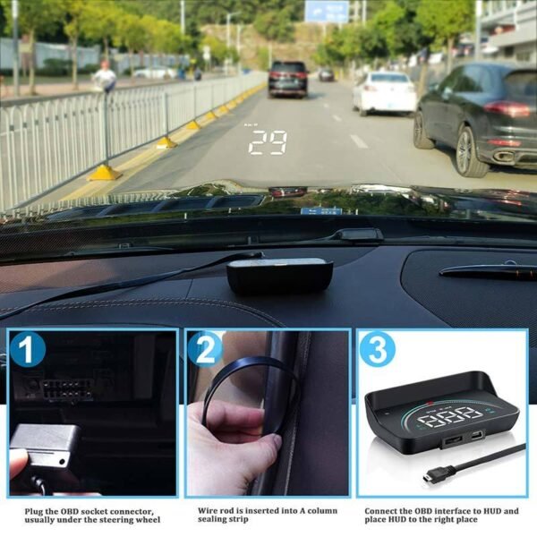 Car 3.5inch OBD2 Head-up Display HUD Car Head-up Display - Image 2