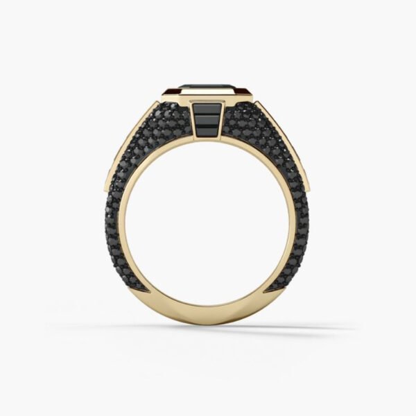 Men's Simple Alloy Inlaid Zircon Ring - Image 2