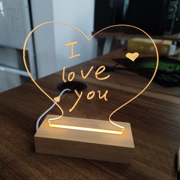 Creative Note Board Creative Led Night Light USB Message Board Holiday Light With Pen Gift For Children Girlfriend Decoration Night Lamp - Image 5