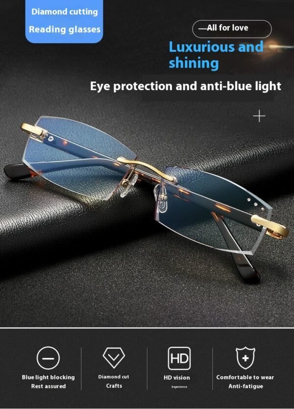 Natural Crystal Reading Glasses Anti-radiation Anti-Blue Ray - Image 3