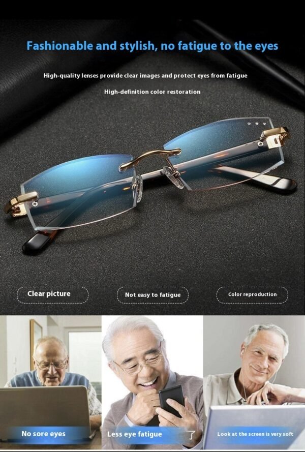 Natural Crystal Reading Glasses Anti-radiation Anti-Blue Ray - Image 2