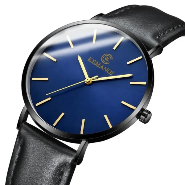 2022 Luxury Business Men Watches Men Gold Watch Ultra Thin Mens Watches Leather Quartz Watch Man Wristwatch horloge mannen - Image 2